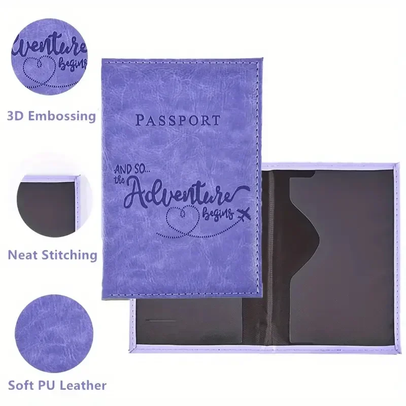 Reisezubehör Bunter PU-Reisepasshülle Fahrkarte Passhüllen Reisepass Schutzhülle Ausweis Kreditkarteninhaber