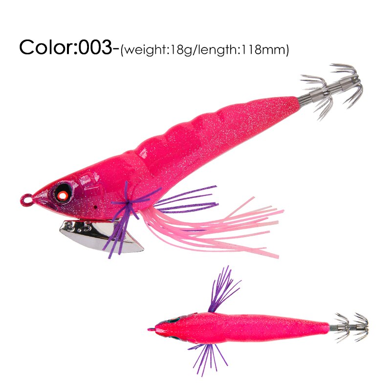 LETOYO 3.5 #18g Eging pesca adescare calamaro Jigging artificiale esca lancio calamaro gancio Jig per pesca in cavalla seppie attrezzatura per acqua salata totanare per seppia e calamari: 003