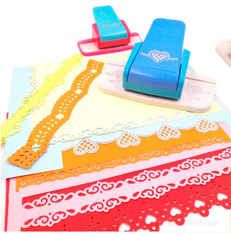 DIY Paper Cutting Tools Paper Puncher Crafting Border Hand Punch Lace Heart Flower Paper Punch for Scrapbooking Arts