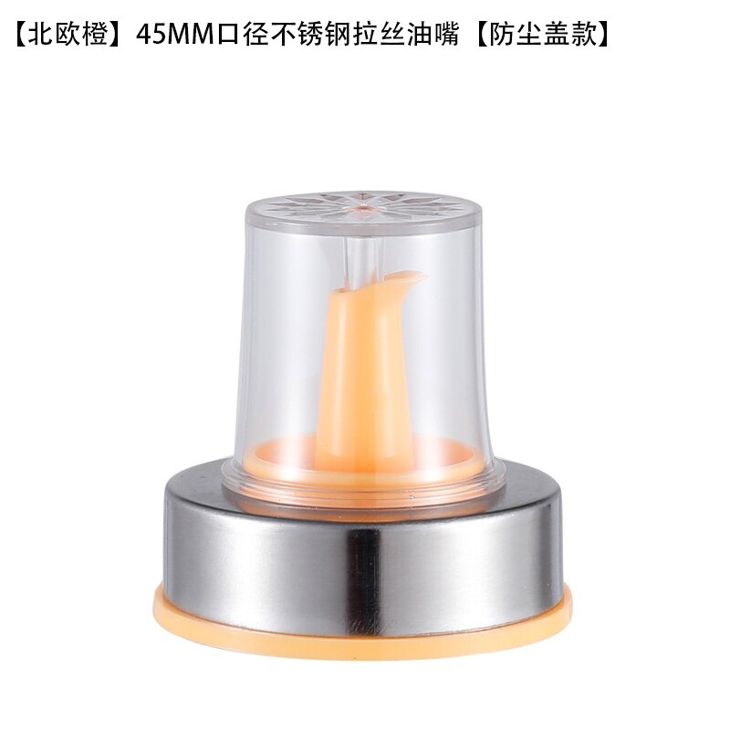 Yomdid Duurzaam Bottle Cap Stopper Voor Olie Fles Kruiden Fles Saus Azijn Olie Nozzle Spuit Verzegeld Deksel Keukengerei: B Orange