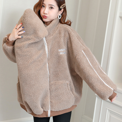 Autunno inverno pile giacca premaman cappotti marsupio giacca abbigliamento per donne incinte sciarpa gravidanza moda coreana: 2 / XXL