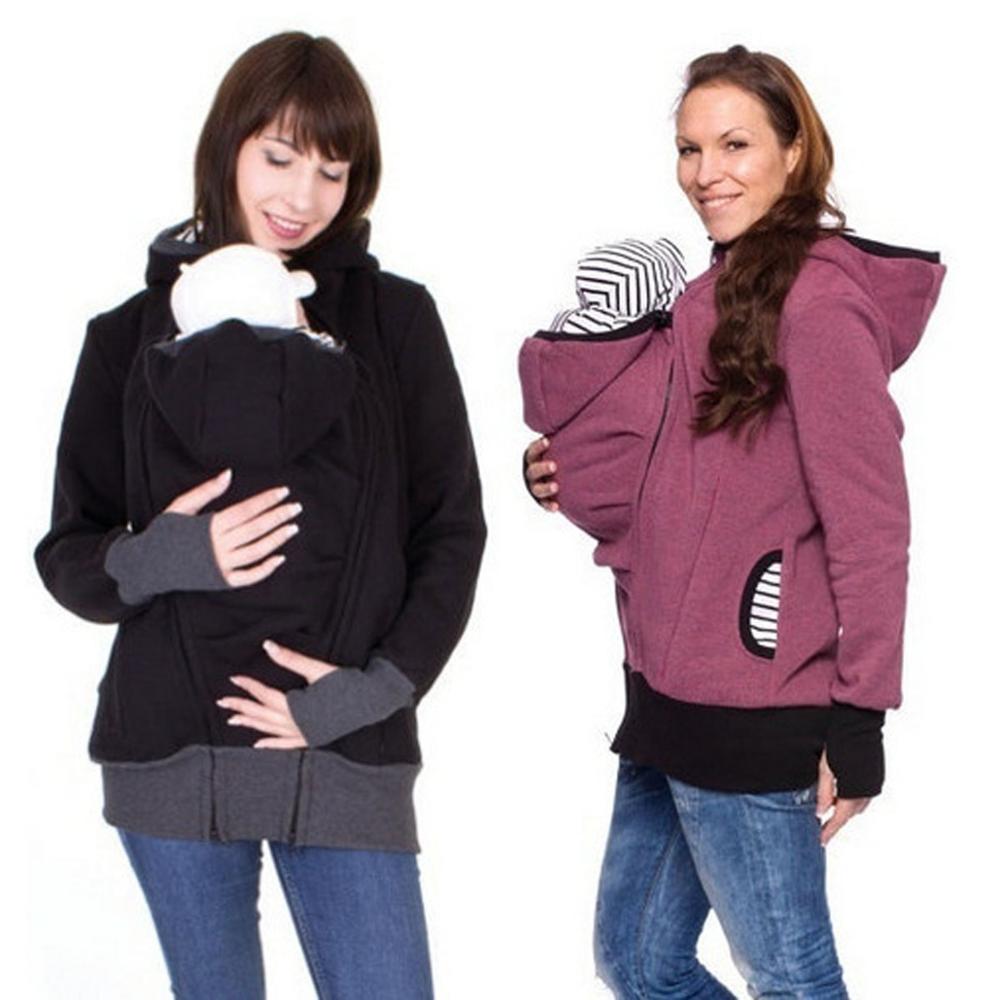 Hoodies Maternity Clothes Parenting Mummy Kangaroo Women Cloth long sleeve winter carry baby infant sweatshirt coat maternity