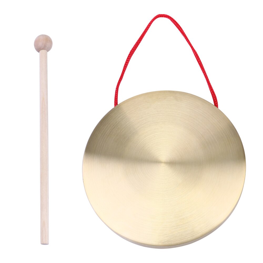 1 Set Opera Gong Muziekinstrument Hand Gong Slaginstrument Koperen Cimbaal Koper Gong Voor Party