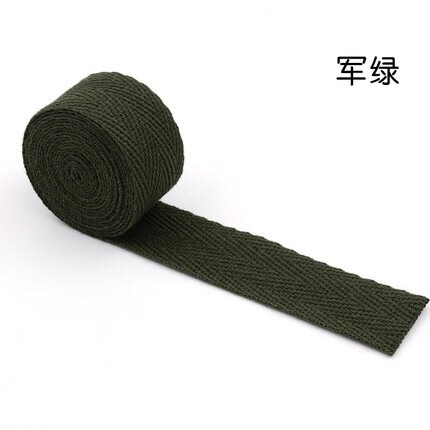 10 Meter 20mm Gurt Baumwolle Gurtband Rucksack Riemen DIY NäHenne Zubehör Haustier Seil: Armee Grün