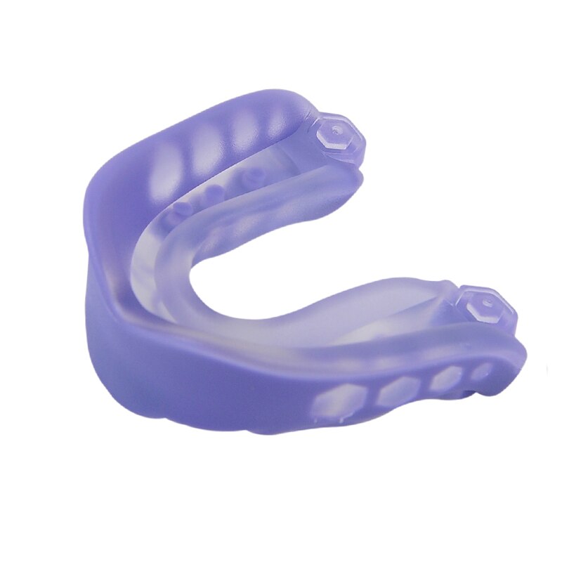 Boxing Karate Sport Mouth Guard EVA Teeth Protector Kids Adults Mouthguard Tooth Brace Protection Basketball Rugby: PURPLE