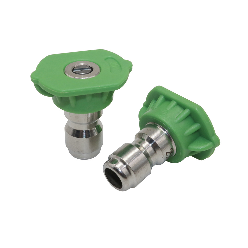 Boquilla de pulverización para lavadora de alta presión, conexión rápida de 1/4 ", 0 15 25 40 65 grados, punta para boquilla de jabón de riego, limpieza de jardín, 1 Uds.