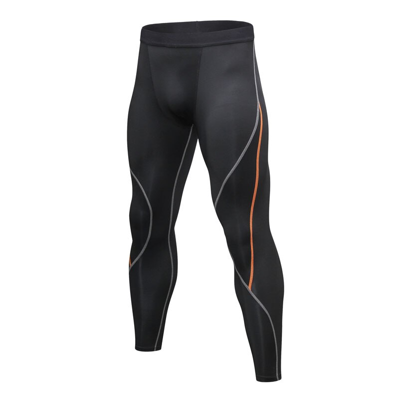 Pantaloni sportivi da allenamento per allenamento sportivo da palestra per uomo Leggings a compressione pantaloni sportivi da Bodybuilding Jogger: XL / Arancione