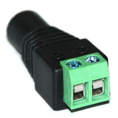 Camera Power 5 Male/ 5 Female 2.1x5.5mm 2.1mm DC Power Jack Adapter Plug Connector CCTV Camera DVR Systems