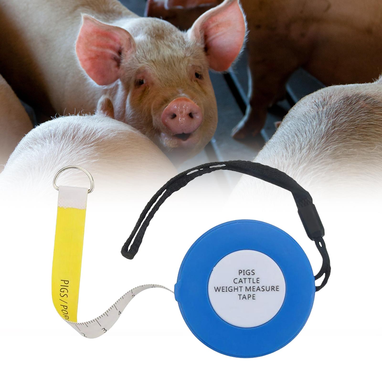 Versenkbare Schweine Gewicht MaßBand Vieh Messung Werkzeug Wiegen Selbst Zurückziehen Ausrügestochen für Landwirtschaft Körper Messungen Ebene