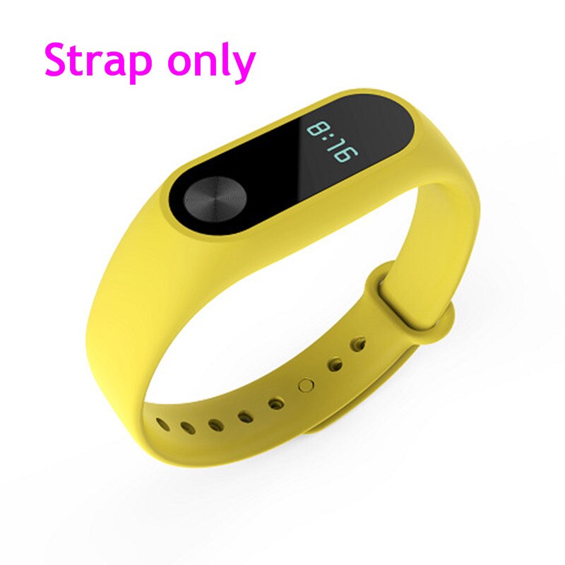 Para Xiaomi Mi Band 2 correa de reloj inteligente correa de repuesto correa de silicona pulsera para Xiaomi Accesorios inteligentes: Amarillo