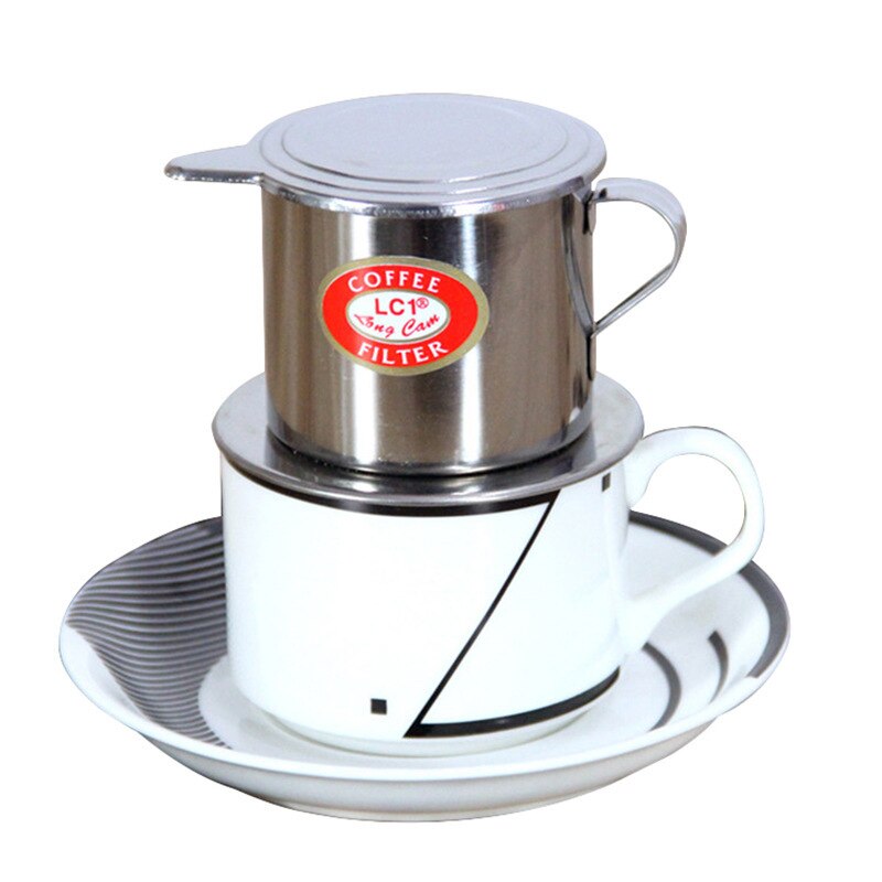 Coffee Filter Stainless Steel Maker Pot Infuse Cup Serving Delicious Portable Stainless Steel Vietnamese Coffee Drip Filter