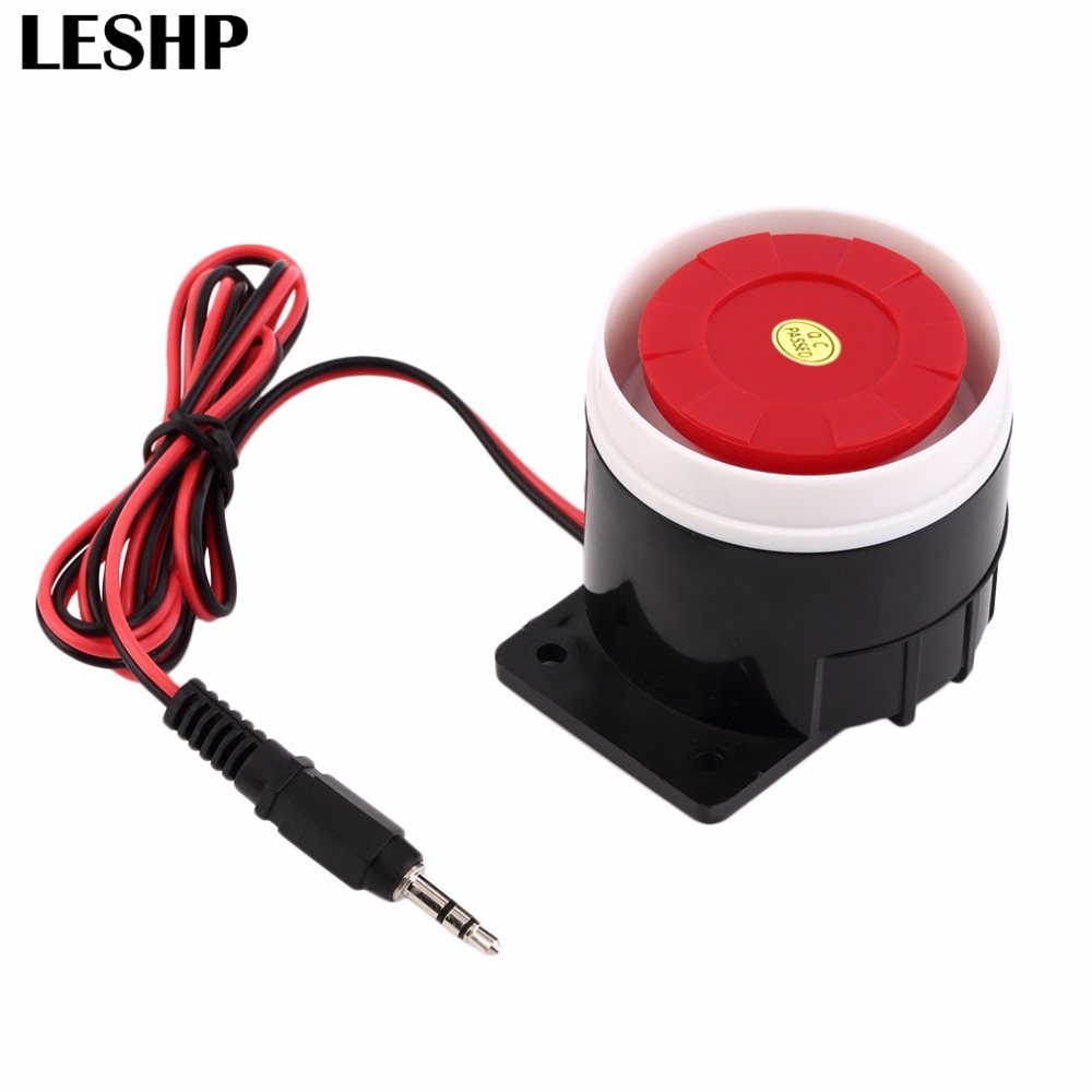 Red&Black Mini 120dB 12VDC Wired indoor siren Horn loudly siren for gsm wireless alarm system Newest