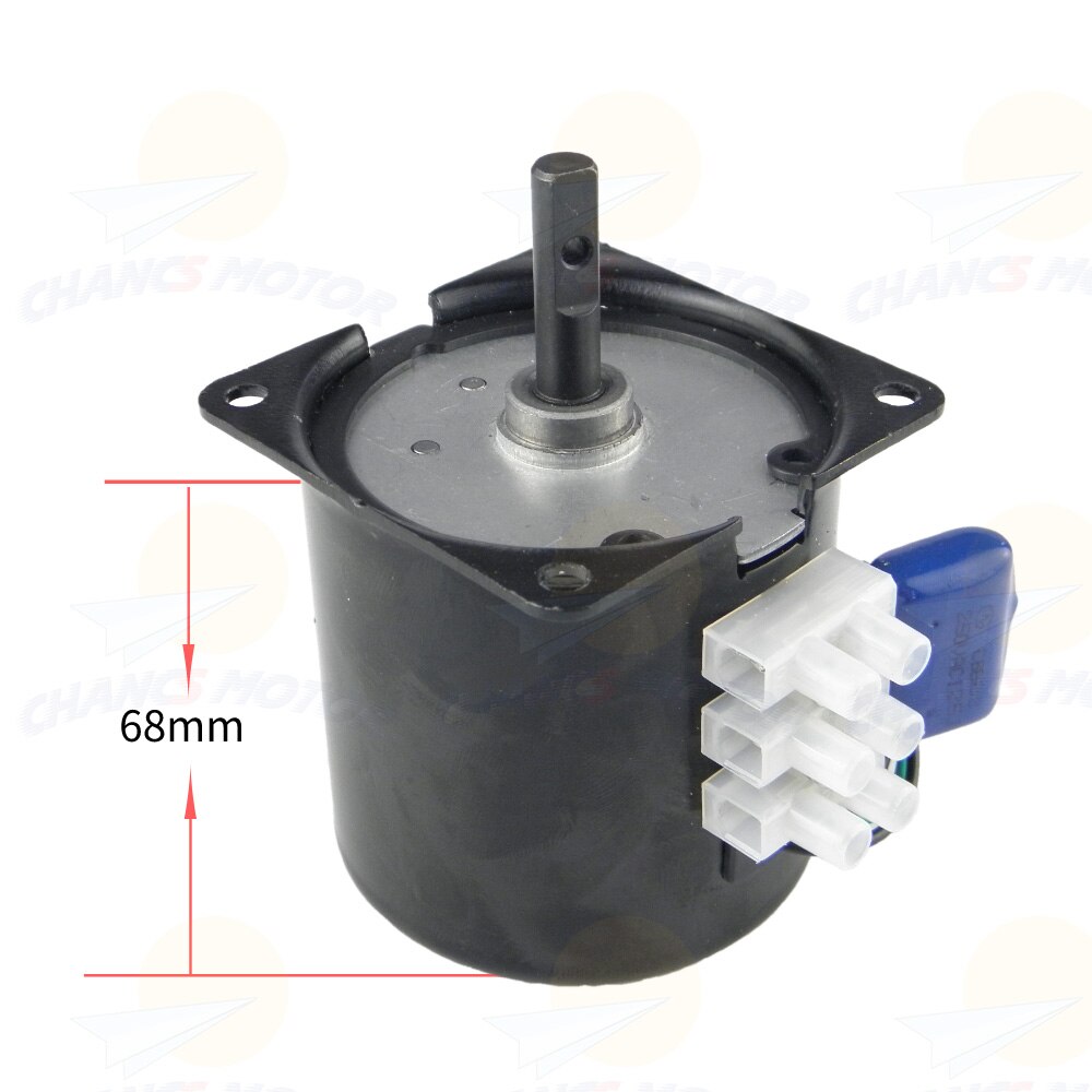 AC Synchronous Motor 68KTYZ 220V Auto Synchronous Motor Gear Synchronous Motor 110RPM for Turntable