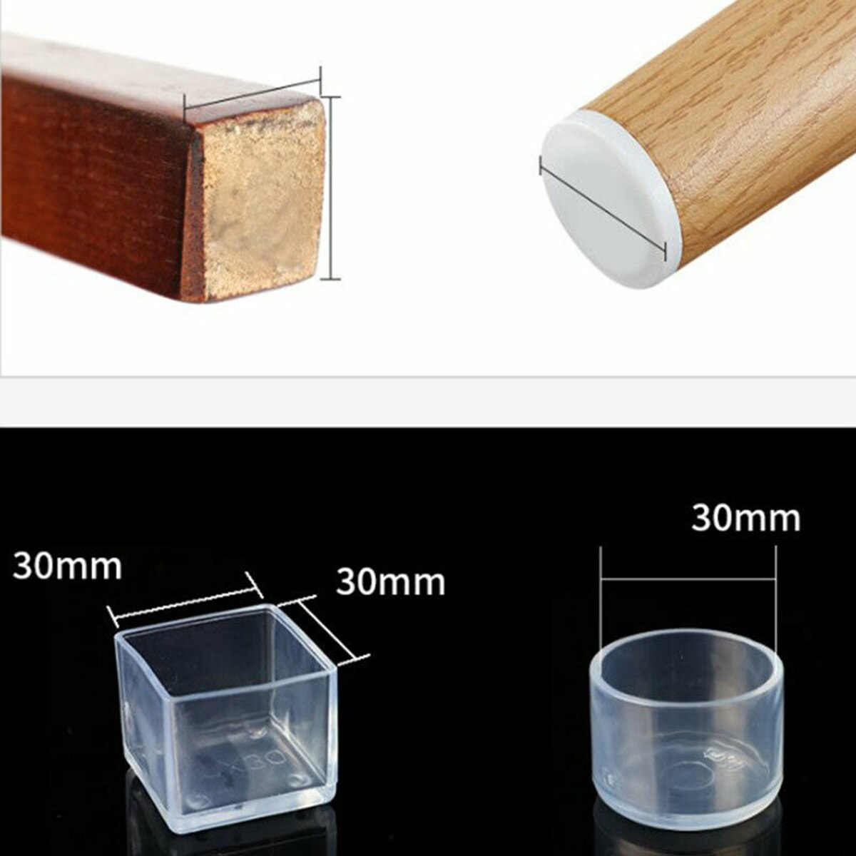 A base de silla cubierta suministros Universal 20 piezas pierna pies almohadillas de muebles