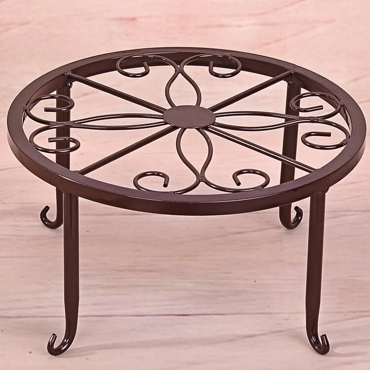 Soporte de hierro forjado Retro Para plantas en maceta, estante para maceta con flores, para jardín, decoración del hogar, balcón