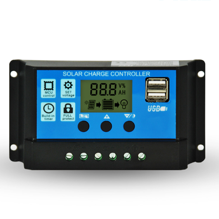 10A-30A Solar Panel Controller Battery Charge Regulator 12V/24V for DC sliding swing gate motor