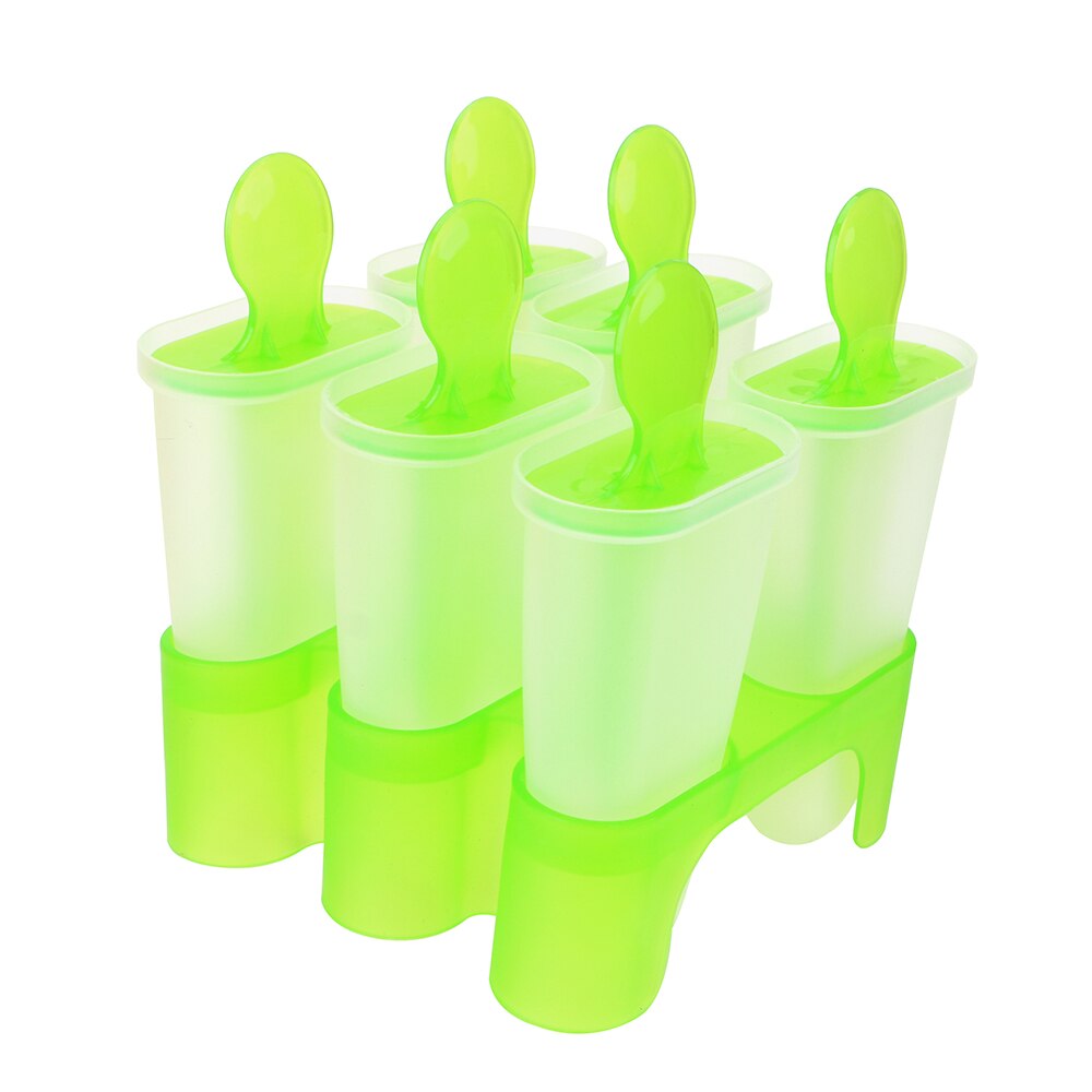 HILIFE 6 Holes Silicone Ice Cream Tubs DIY Ice Cream Tools Frozen Ice Cube MoldsSummer Cool Ice Moulds Kitchen Tools