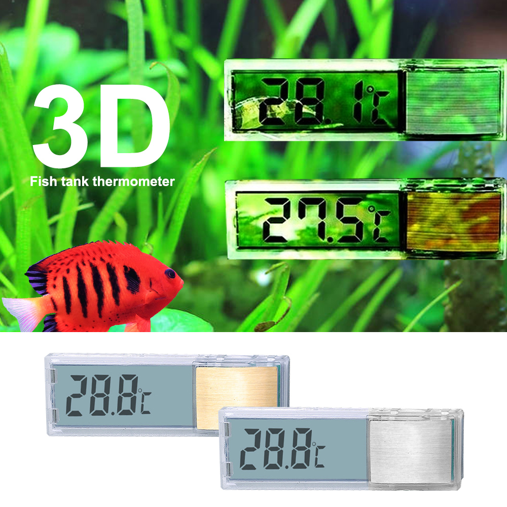 3D Lcd Aquarium Thermometer Multi-Functionele Temperatuur Digitale Aquarium Temperatuurmeter Meting Tool #15