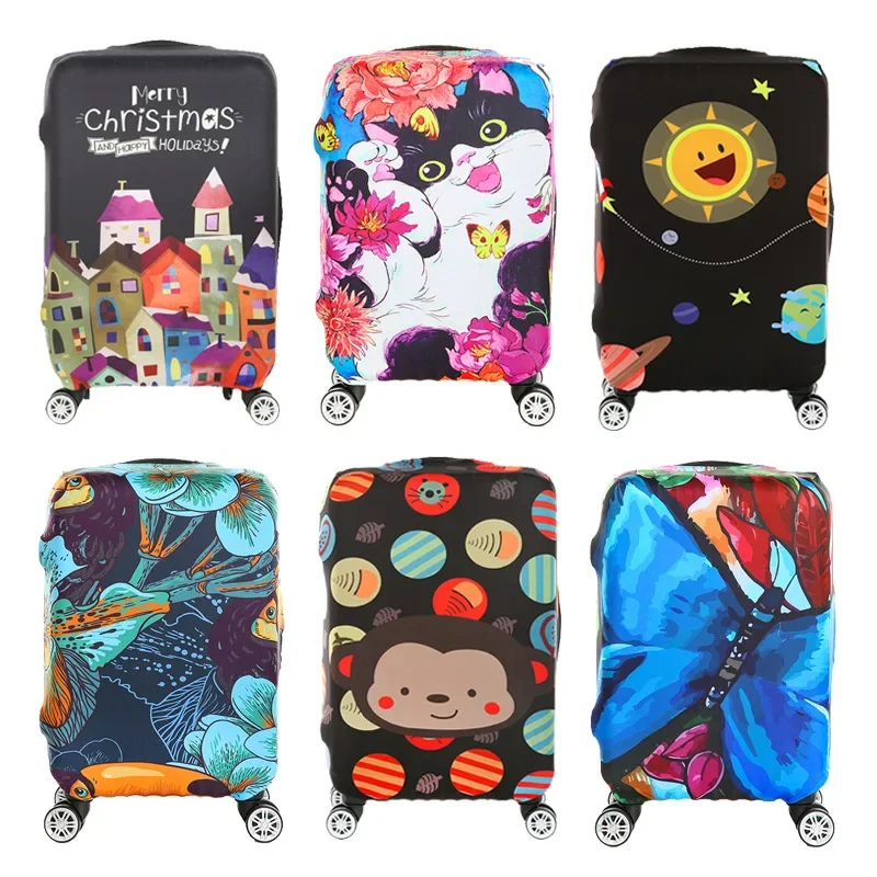 Bagagehoes Elastische reistrolley Koffer Beschermende bagagehoes Cartoon kofferhoes Kind Cartoon reisaccessoires