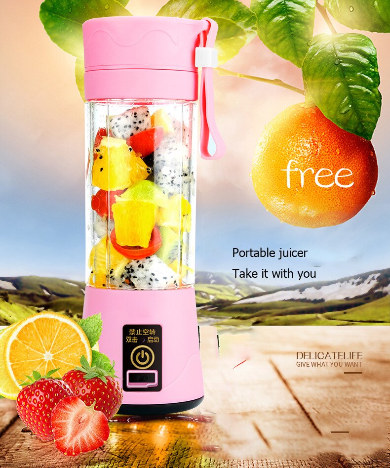 portable blender usb mixer electric juicer machine smoothie blender mini food processor personal blender cup juice blenders