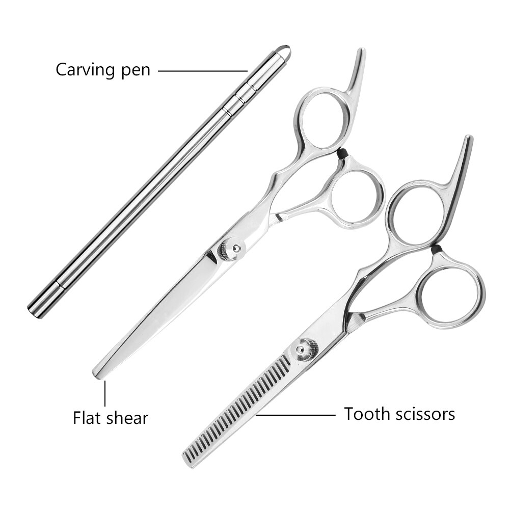 6 Inch Stainless Barber Shears Cutting Shears Thinning Scissors Salon Hairdressing Scissors Hair Scissors Electric Hair Clipper