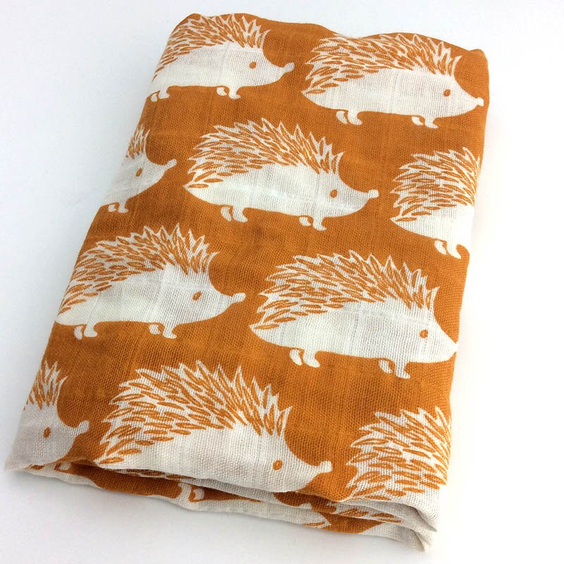 Baby wrap bomull filt 120*120 ,  muslin baby nyfödda filt, baby swaddle filt: B03