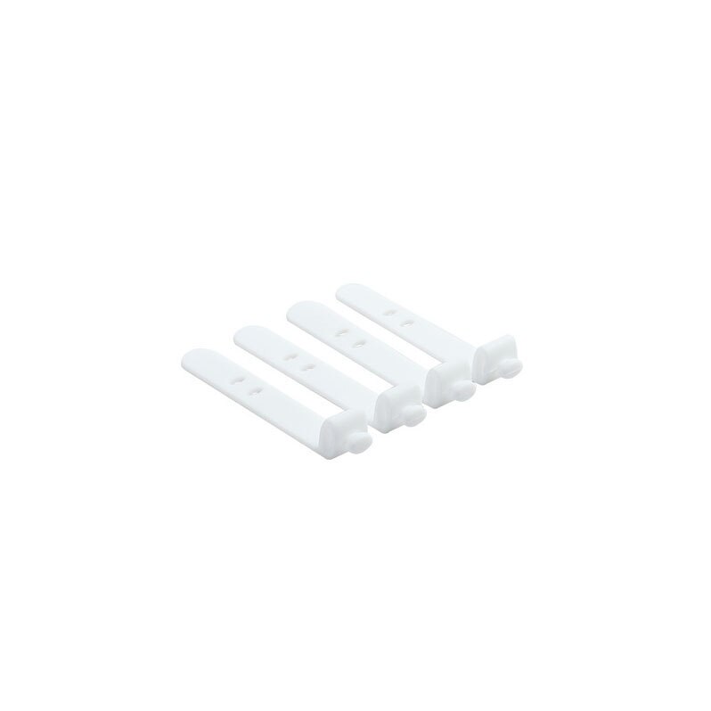 Usb Opladen Kabel Organizer Oortelefoon Lijn Afwerking Gesp Anti-Verloren Data Kabelhaspel Siliconen Klem Mobiele Telefoon Accessoires: 4pcs white