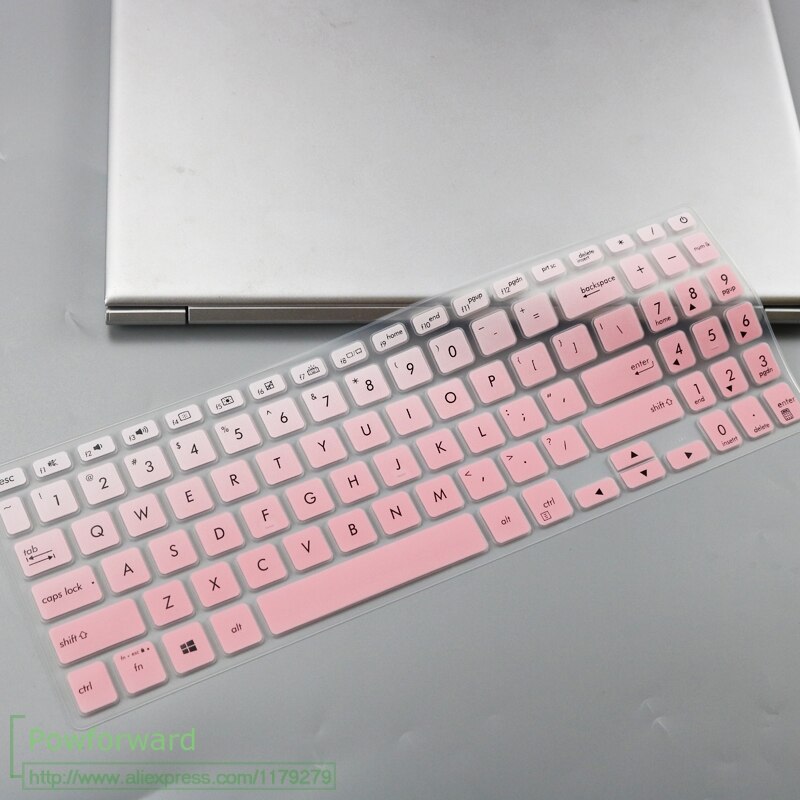 For Asus VivoBook S15 S531 s531fl S531f s530 s530fn s530fa s530fu S530u S530f 15.6 inch Laptop Keyboard Cover Skin Protector: fadepink