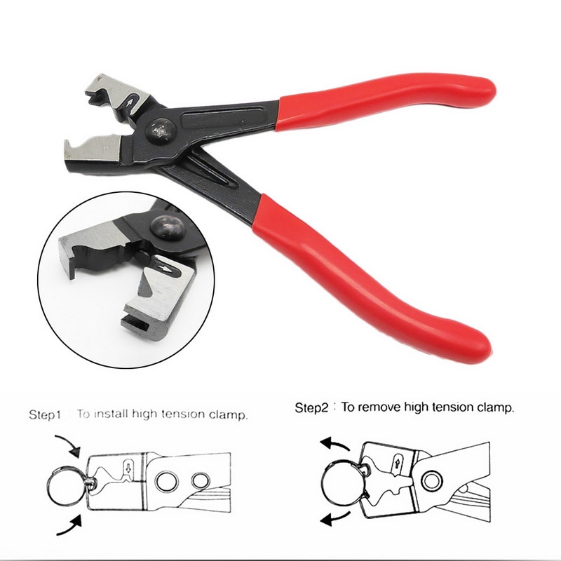 Auto Hose Clamp Plier Set Car Angled Clip Plier Cable Type Flexible Wire Long Pliers Tube Bundle Removal Repair Tool