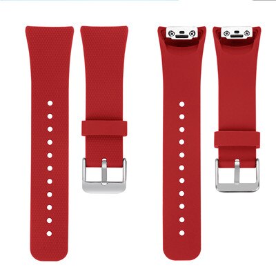 For Samsung Galaxy Gear Fit2 Pro Strap Sport Silicone Wristband Bracelet Strap for Samsung Gear Fit 2 SM-R360 Strap: Red