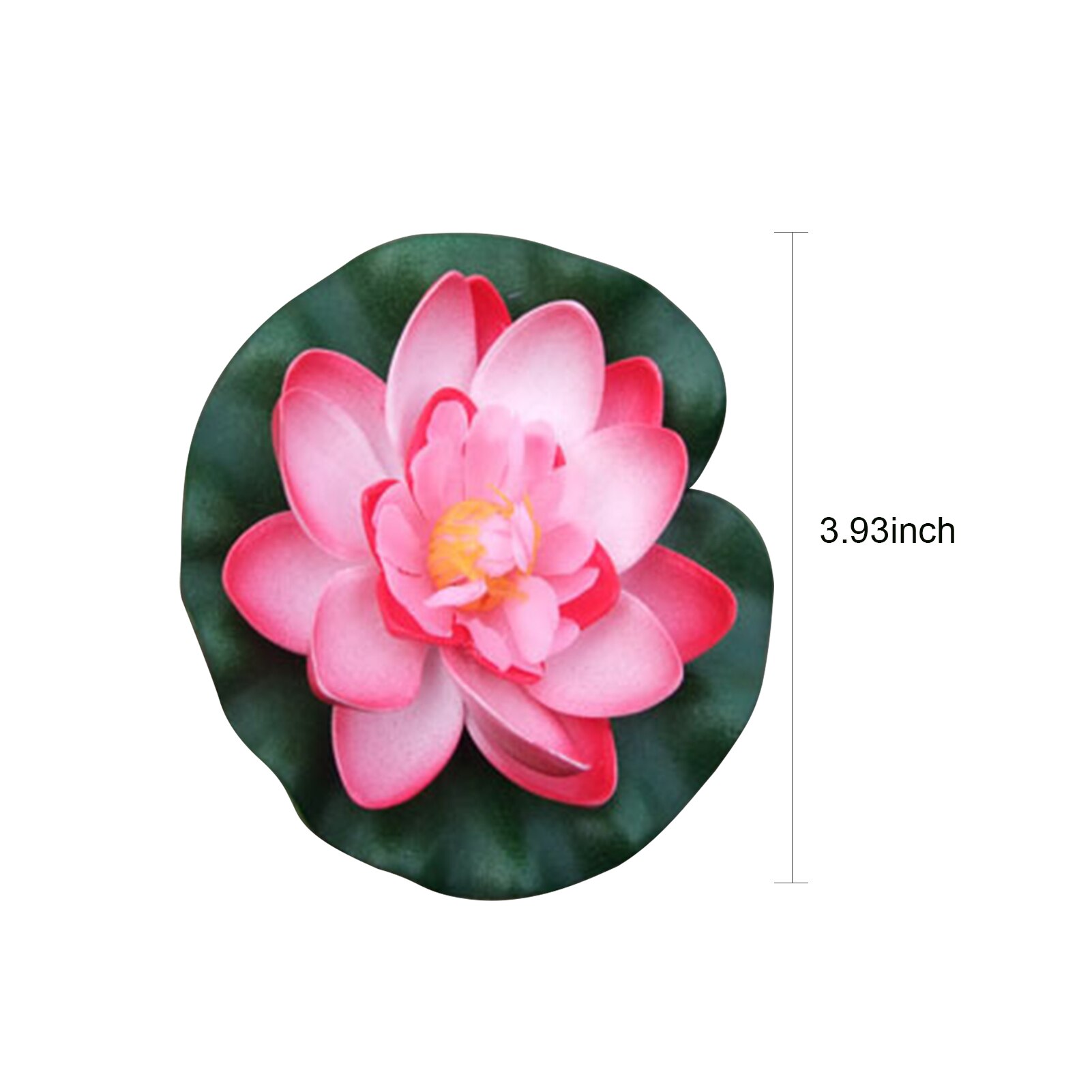 4 Inch Kunstmatige Drijvende Lotus Bloemen Water Vijvers Foam Lotusblad Nep Lelie Pad Drijvende Zwembad Thuis Vijver Decoratie Planten
