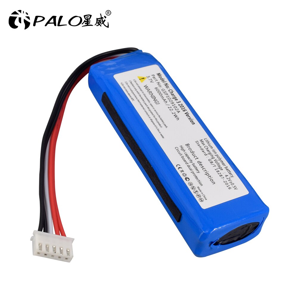 PALO 3,7 V 22,2 WH 6000mAh Akku GSP10290102A ACS Akku Konfiguration für JBL Akku 3