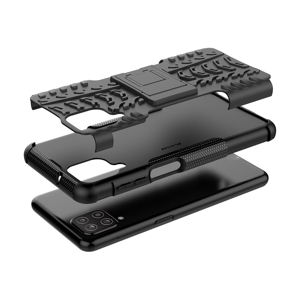 Per Samsung A12 custodia Cover armatura supporto per supporto custodia protettiva antiurto in Silicone per Samsung Galaxy A12 A 12