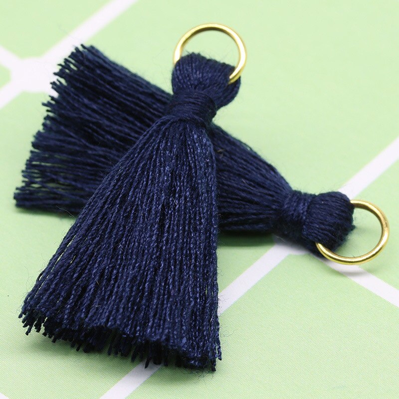 Lahviuu, 100 Stuks Mini-Kwasten Voor Decoratie, Kleurrijke Kwasten, Bladwijzers, Randen, Pompons, Voor Sieraden, Doe-het-zelfprojecten, Huis, Sleutelhanger, 10 Kleuren