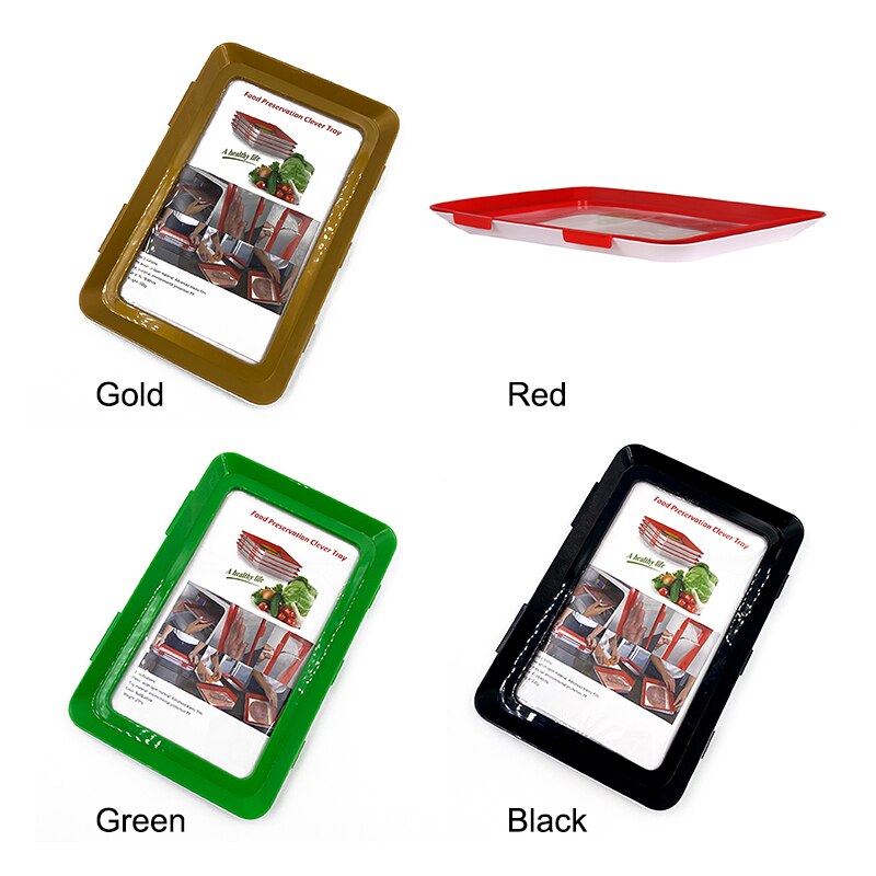 Square Vacuum Seal Food Preservation Tray Stackable and Reusable Food Preservation Container with Plastic Lid SDF-SHIP