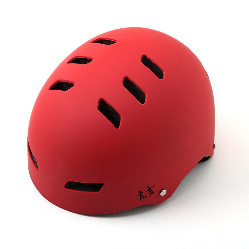 Verstelbare 54-62 outdoor bergbeklimmen verstelbare hoofd klimfiets reddingsvest rivier veiligheidshoed driften skatehelm: Rood