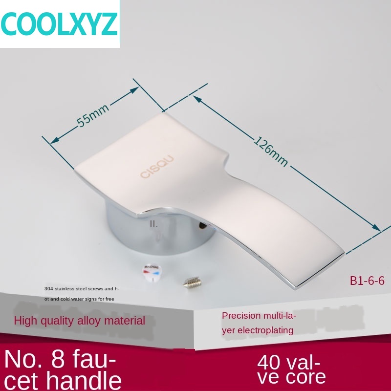 Kraan Handvat Handvat Schotel Wastafel Douche Schakelaar Wijzerplaat Warm En Koud Water 25 35 40 Spool Reparatie Onderdelen: Light Grey