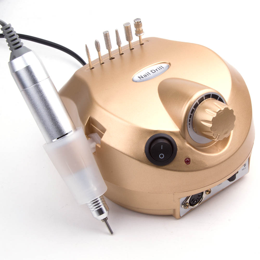 Taladro eléctrico para uñas, aparato de manicura eléctrico de 35000RPM, accesorio de máquina, cortador de cerámica, Kit de pedicura, lima de uñas, herramientas