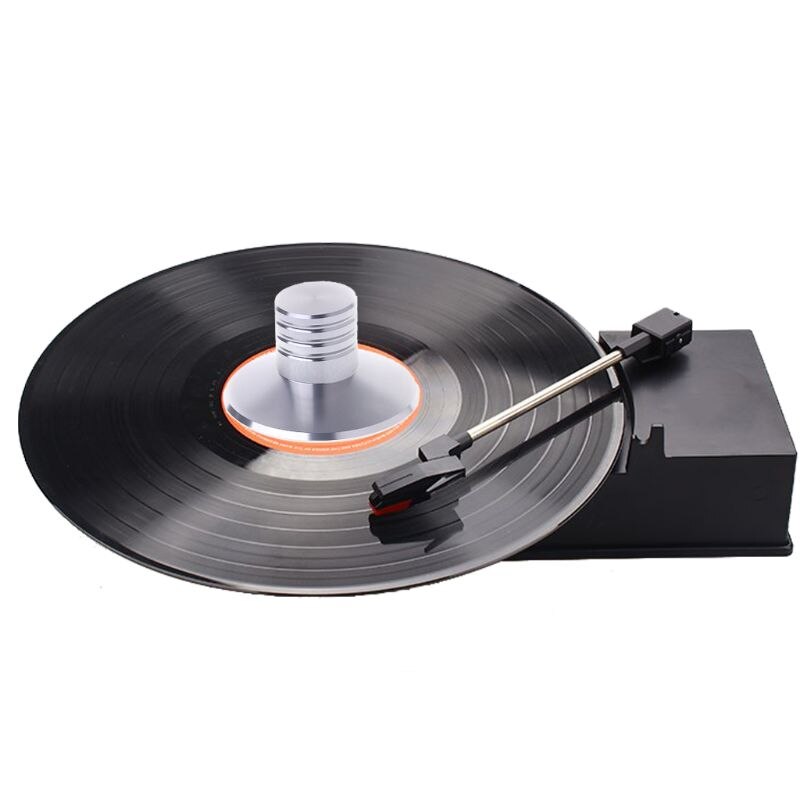 1pcs 80mm LP Vinyl Silver/ Black Record Player Balanced Metal Disc Stabilizer Weight Clamp Turntable