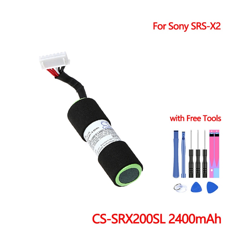 Bluetooth haut-parleur batterie CS-SRX200SL pour Sony SRS-X2 remplacement Li-ion Batteries Bateria musicale AKKU 2400mAh