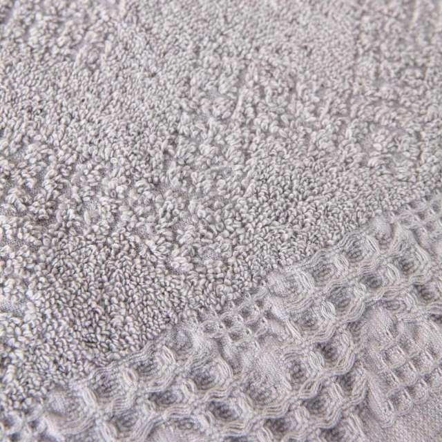 Towel Danish Plush Grey 140x70cm - 100% Microvezel Handdoek voor Ultiem Comfort