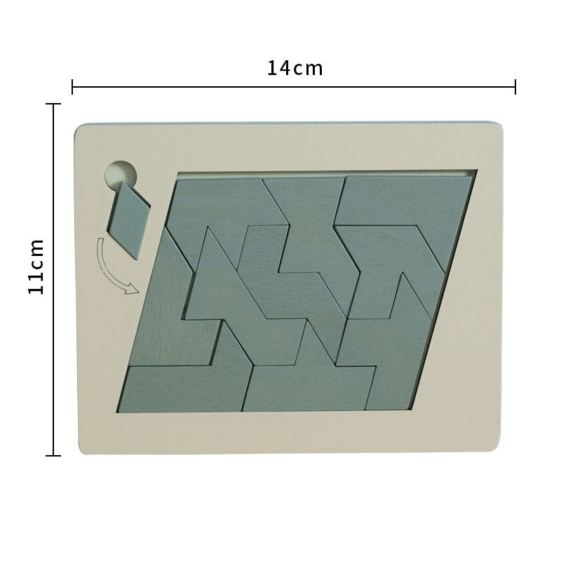 Puzzle impossibile in legno: la sfida dell'insolvabile, il mistero dei pezzi extra, rompicapo interattivo ad alta difficoltà: Rosso