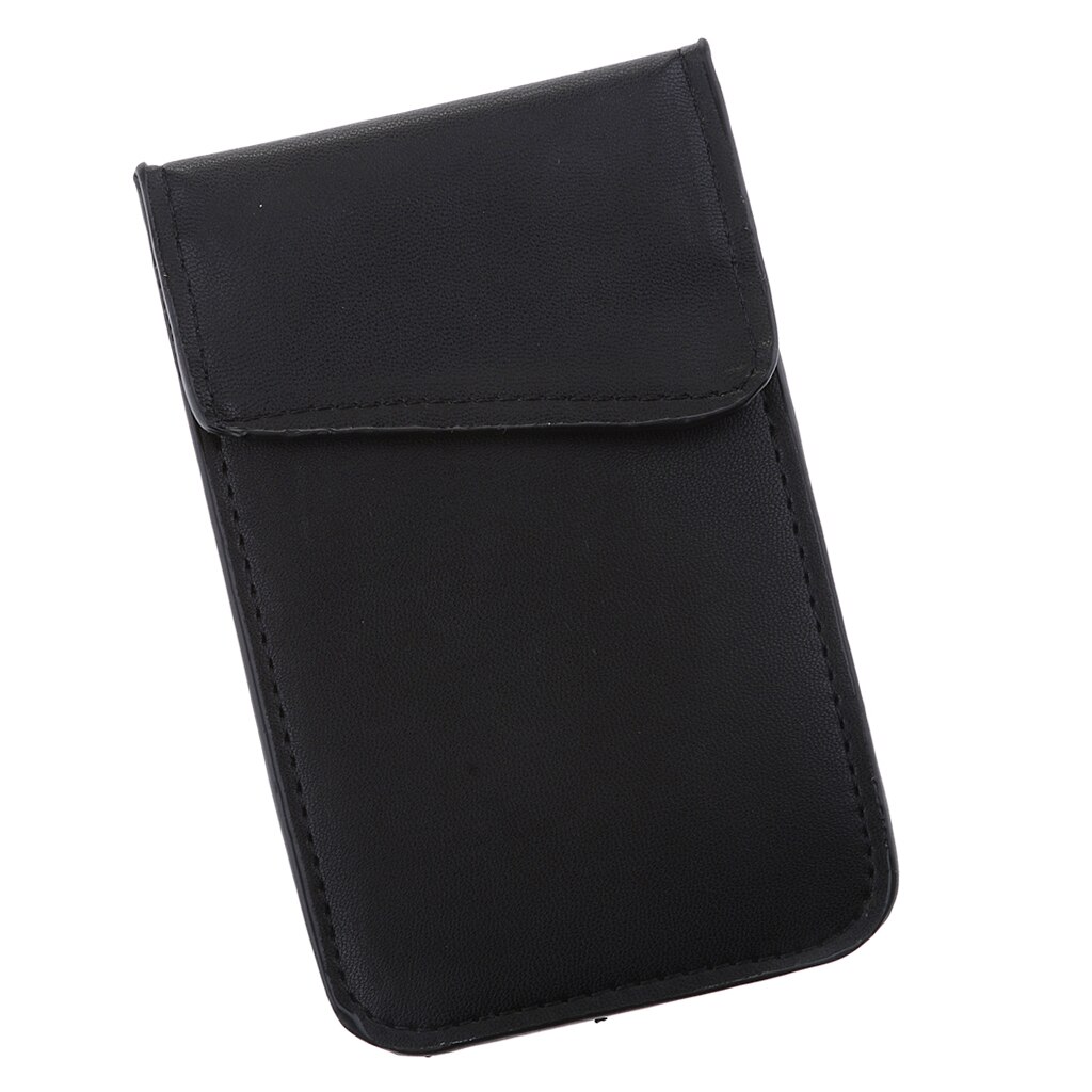 RFID Signal Blocking Bag Anti Theft Bag Car Key FOB & Cell Phone & Electronic Card Blocking Pocket Black