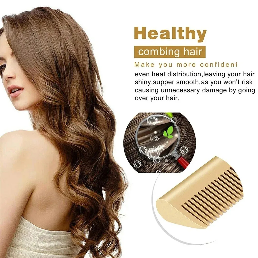 Portable Ceramic Hair Curler Electric Heating Comb Hair Straightener Curler Wet Dry Hair Straightening Hair Styling Tool