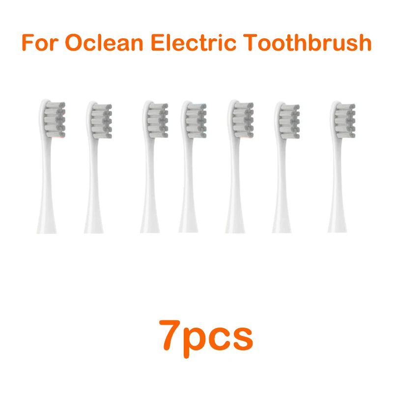 For Oclean Flow/X/ X PRO/ Z1/ F1/ One/ Air 2 /SE Brush Heads Soft DuPont Sonic Toothbrush Vacuum Bristle 7pcs Replacement Heads: Light Purple