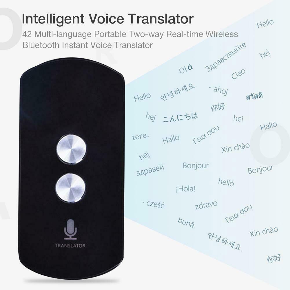 Meeting Interpreter Wireless Travel Voice Synchronous Assistant Smart Translator Intelligent Bluetooth Multi-language Portable