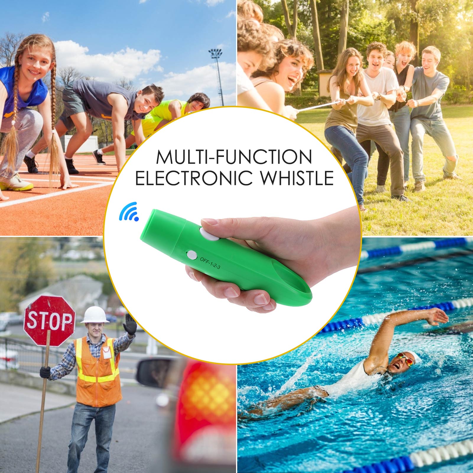 Practical Electronic Whistle Referee Display Outdoor Survival Football Basketball Game Cheerleader Whistle Camping Game Whistle