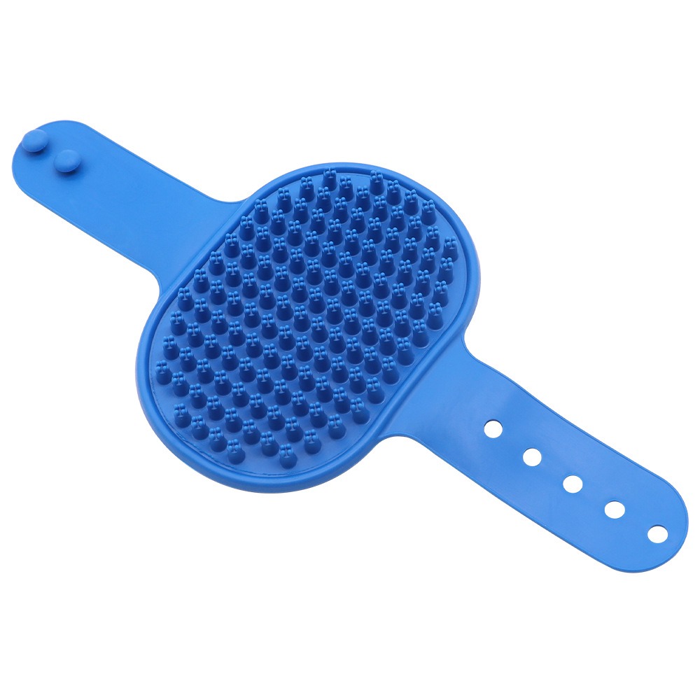 Brosse de bain en silicone souple pour animaux de compagnie, outil de massage de toilettage pour chiens et chats, étanche, élimine les poils durables