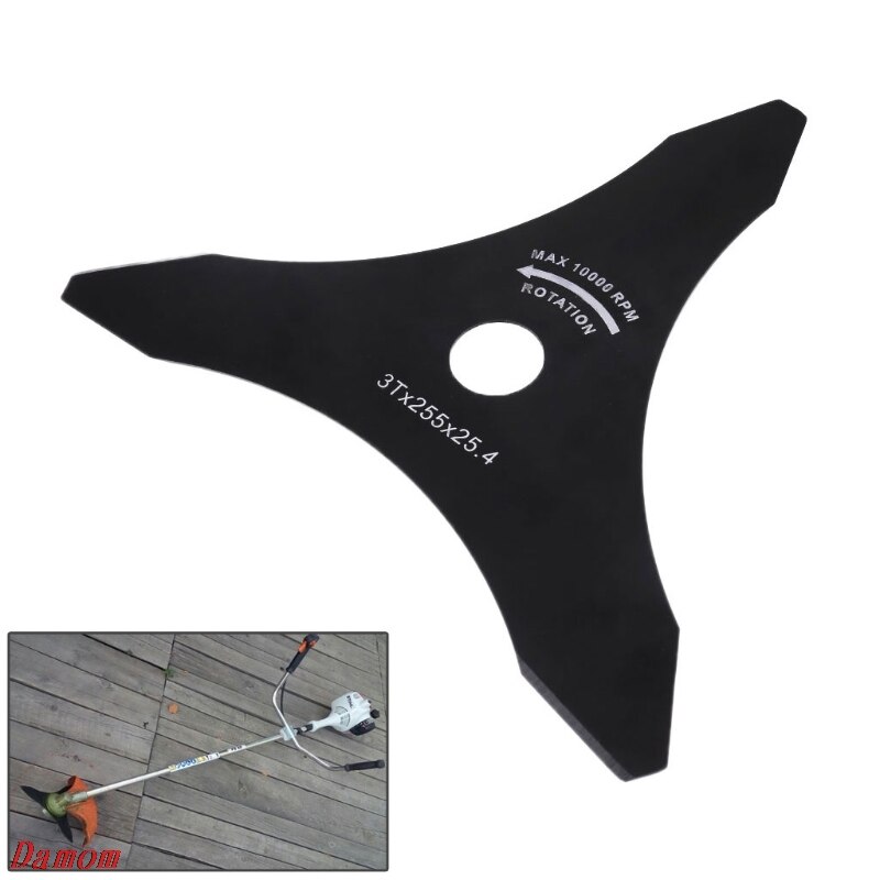 3 Teeth Brush Cutter Brushcutter Trimmer Blade Strimmer Lawn Mower Accessories