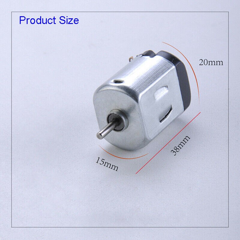 1 stk 130 dc 1-6v 17000 o / min -18000 o / min høyhastighets motor mini mikro dc motor til diy leker hobbyer modell bil / båt / flymotor